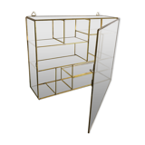 Gilded brass showcase