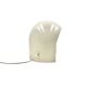 Organic white ceramic table lamp, Italy 1970