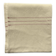 Nappe, écru, surpiqûres rose/jaune