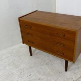 Commode scandinave en teck 1950s