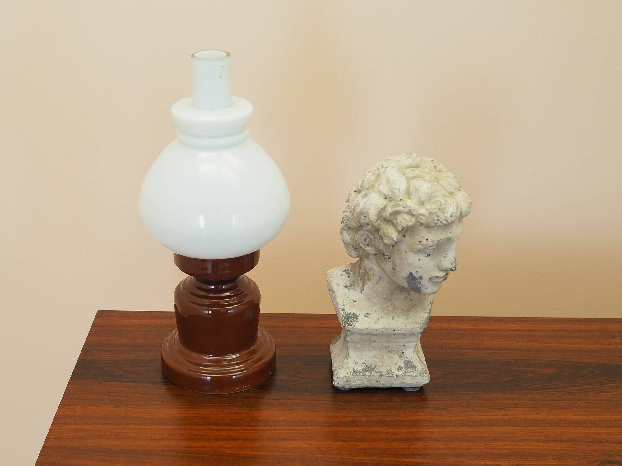 Ceramic lamp, polish design, 1977, manufactured by dzpe polam mysłakowice