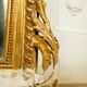 Miroir de style Louis XV doré feuille d'or, XIXe siècle - 142x90