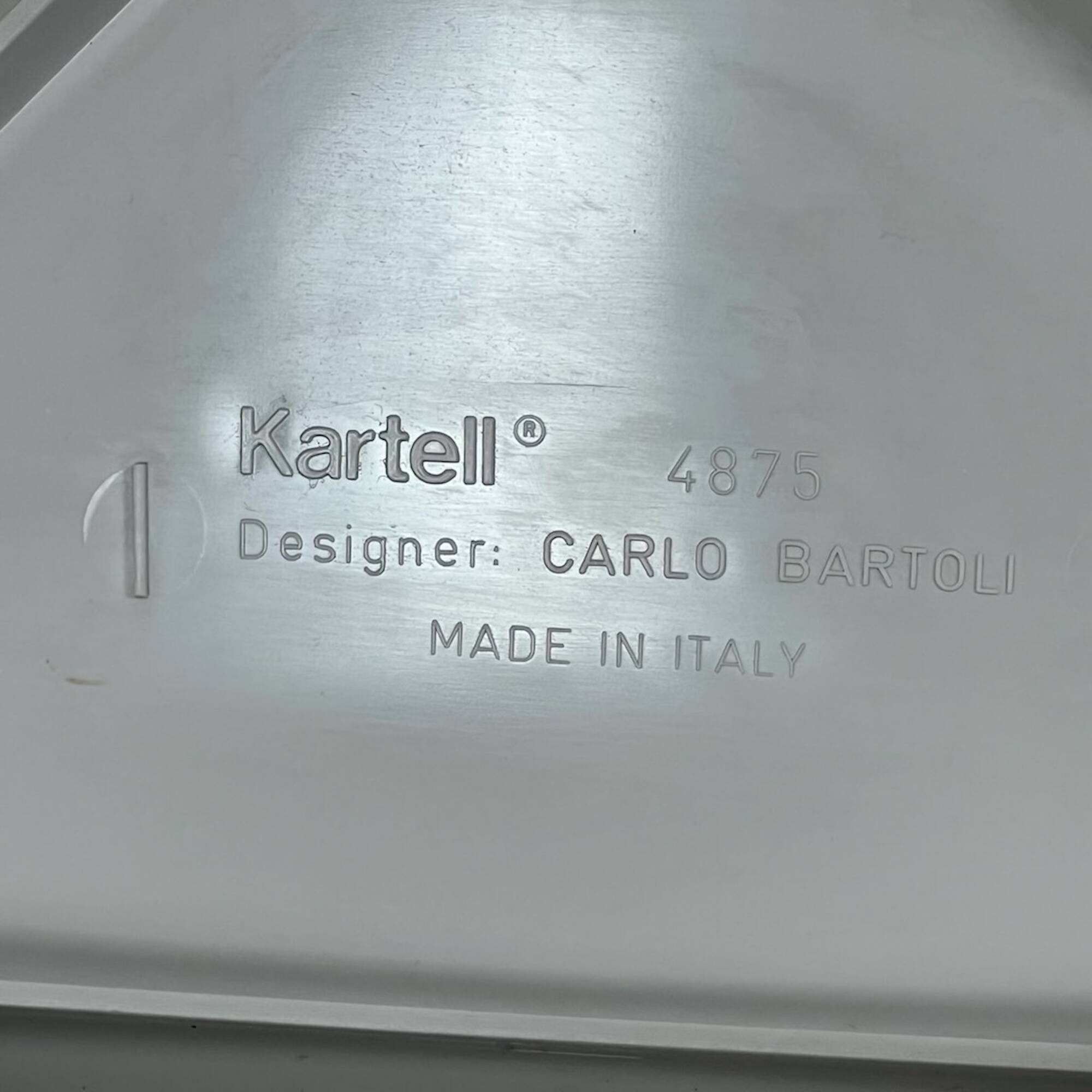 Chaise modèle 4875 par Carlo Bartoli pour Kartell, 1970