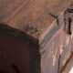 Antique iron-reinforced pine wood chest – China, circa 1900