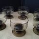 Set of 6 vintage smoked color cups 70s pegasus medallion