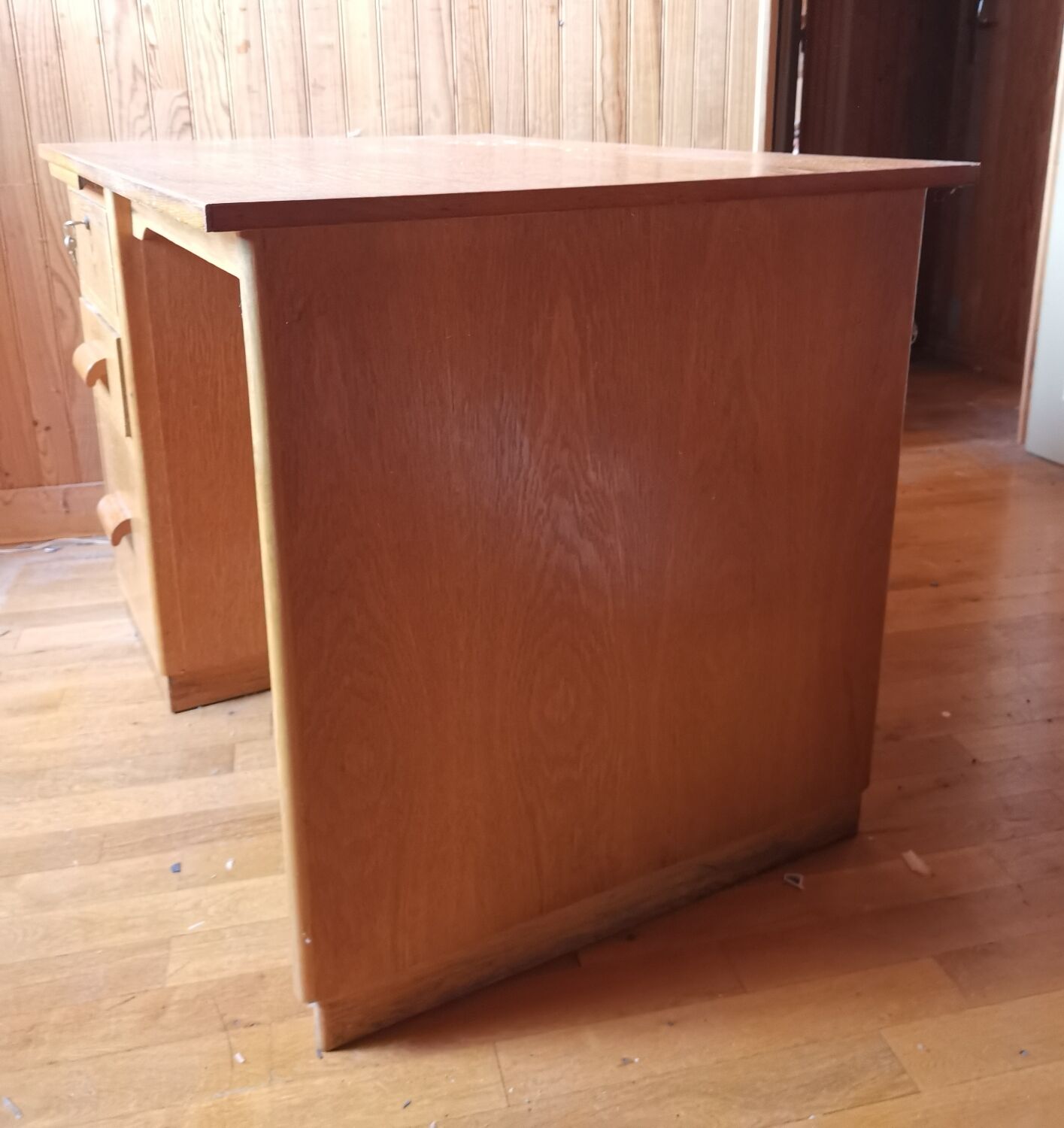 Wooden desk from the 1950s administration type