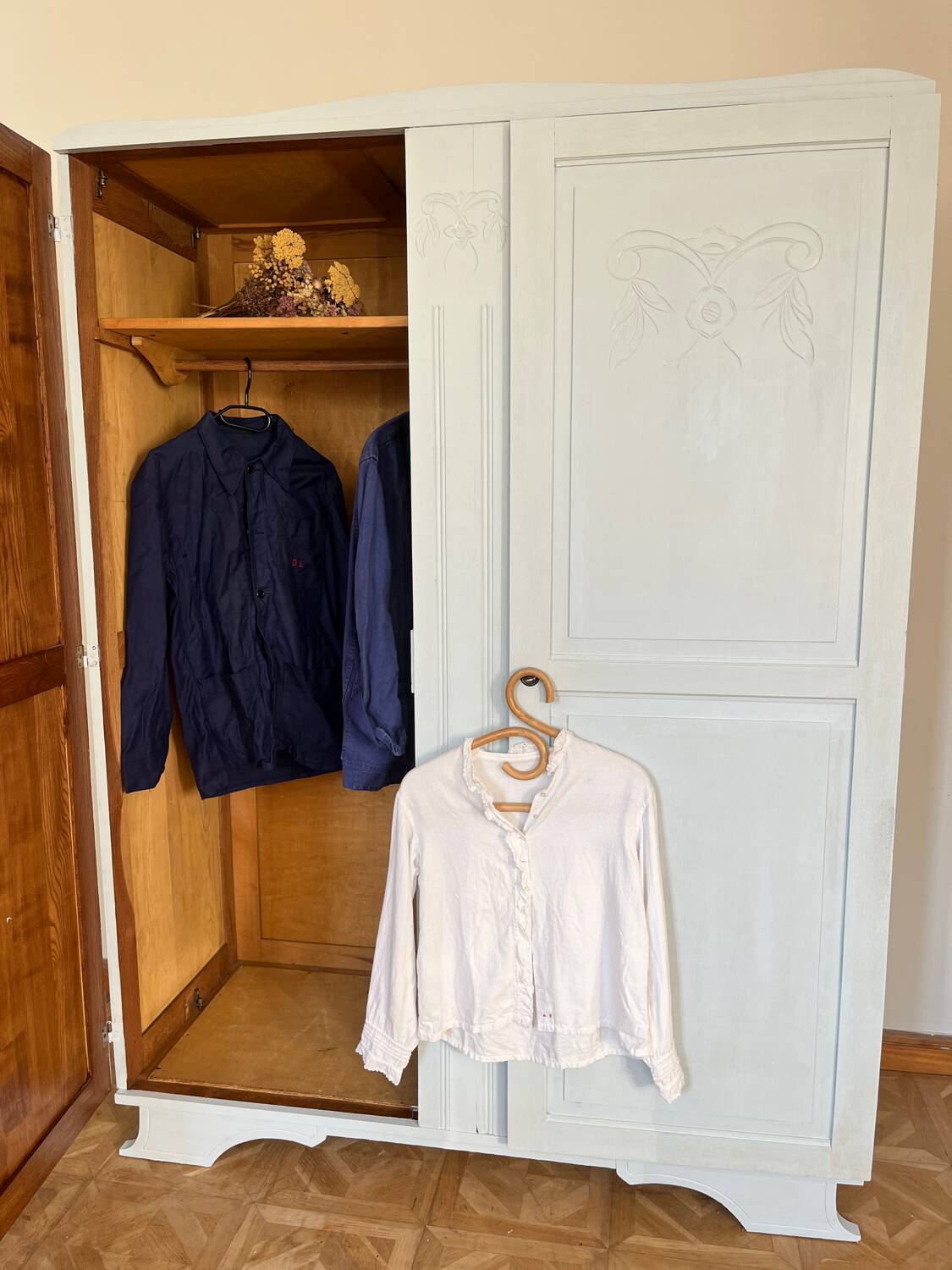 Fjord blue art deco wardrobe
