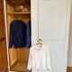 Fjord blue art deco wardrobe