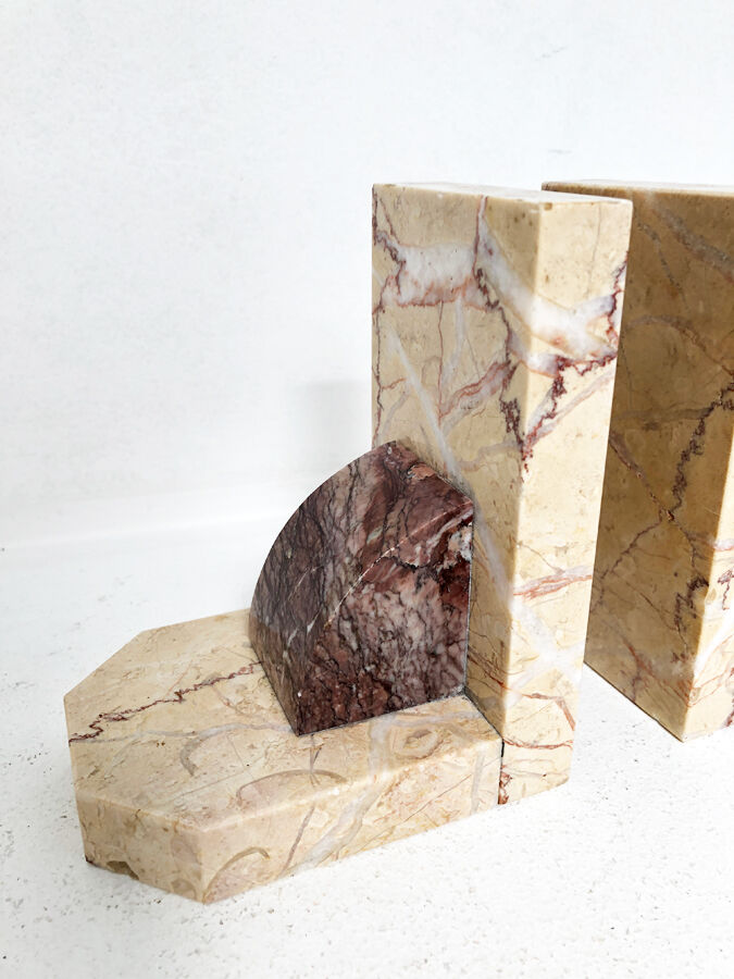 Greenhouse books in vintage pink marble, 1970