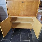 vintage oak secretary desk