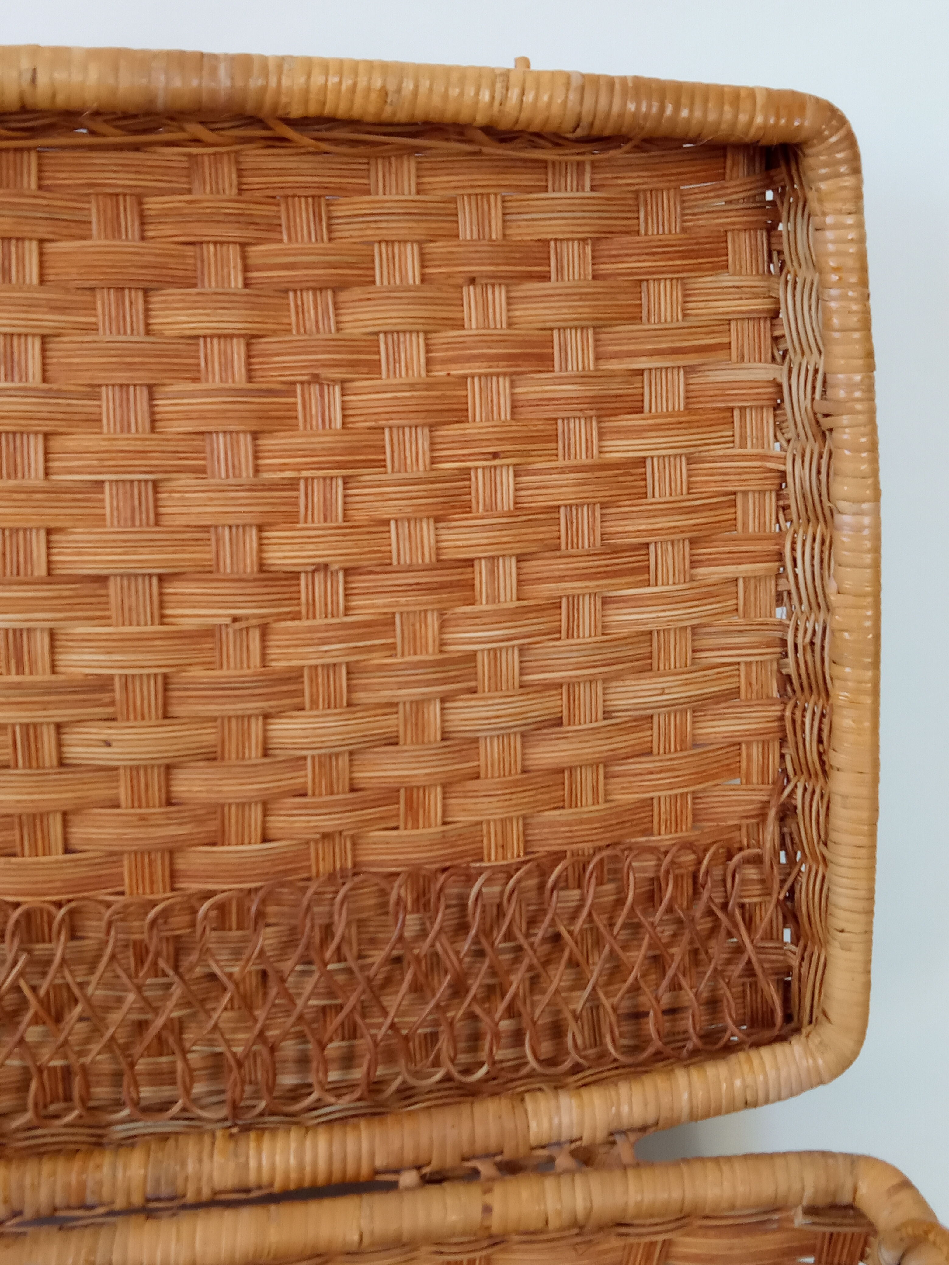 Rattan suitcase 70s