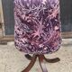 6 velvet and wood chairs from the 70s