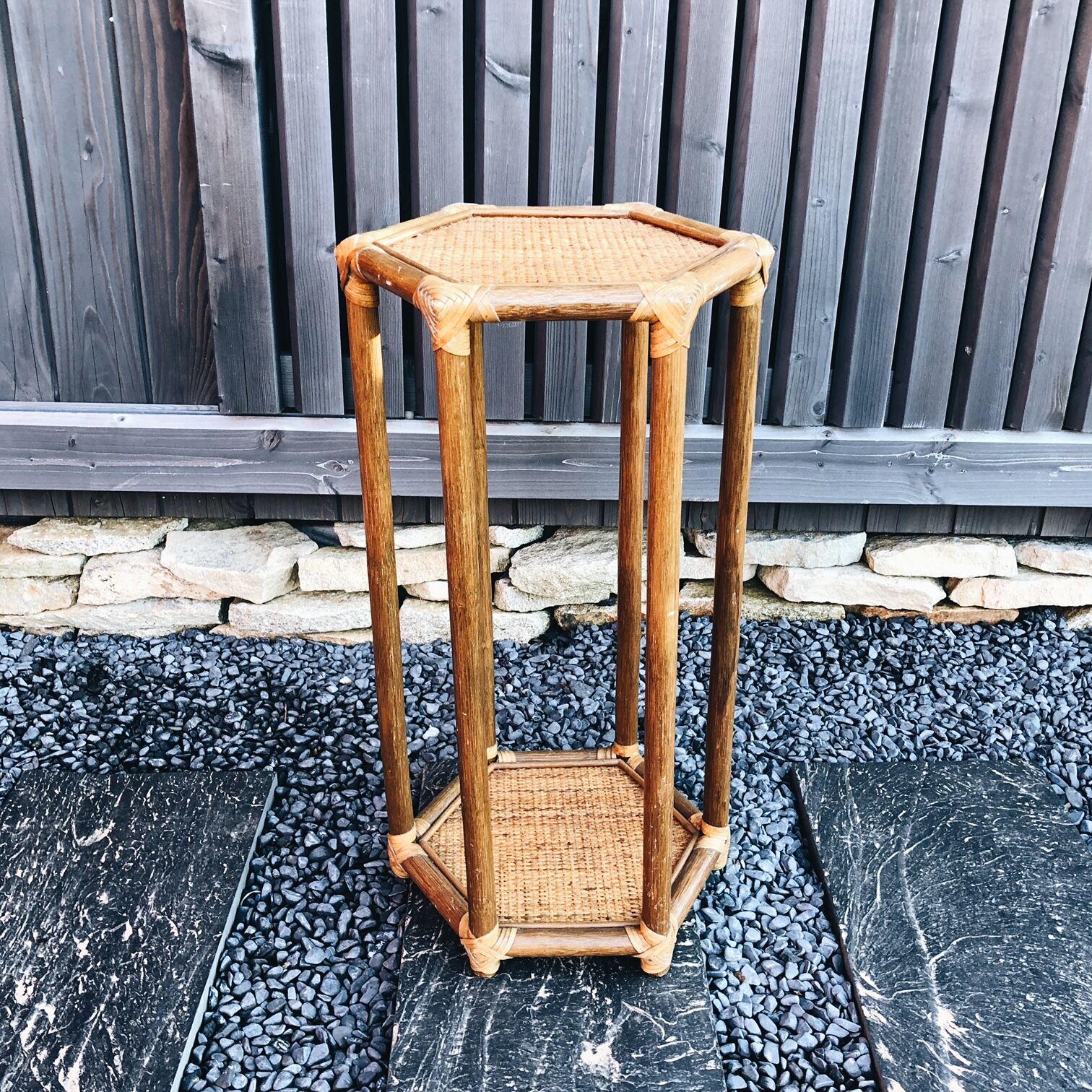 Wicker and vintage bamboo harness