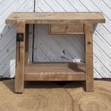 Antique workbench in raw solid wood