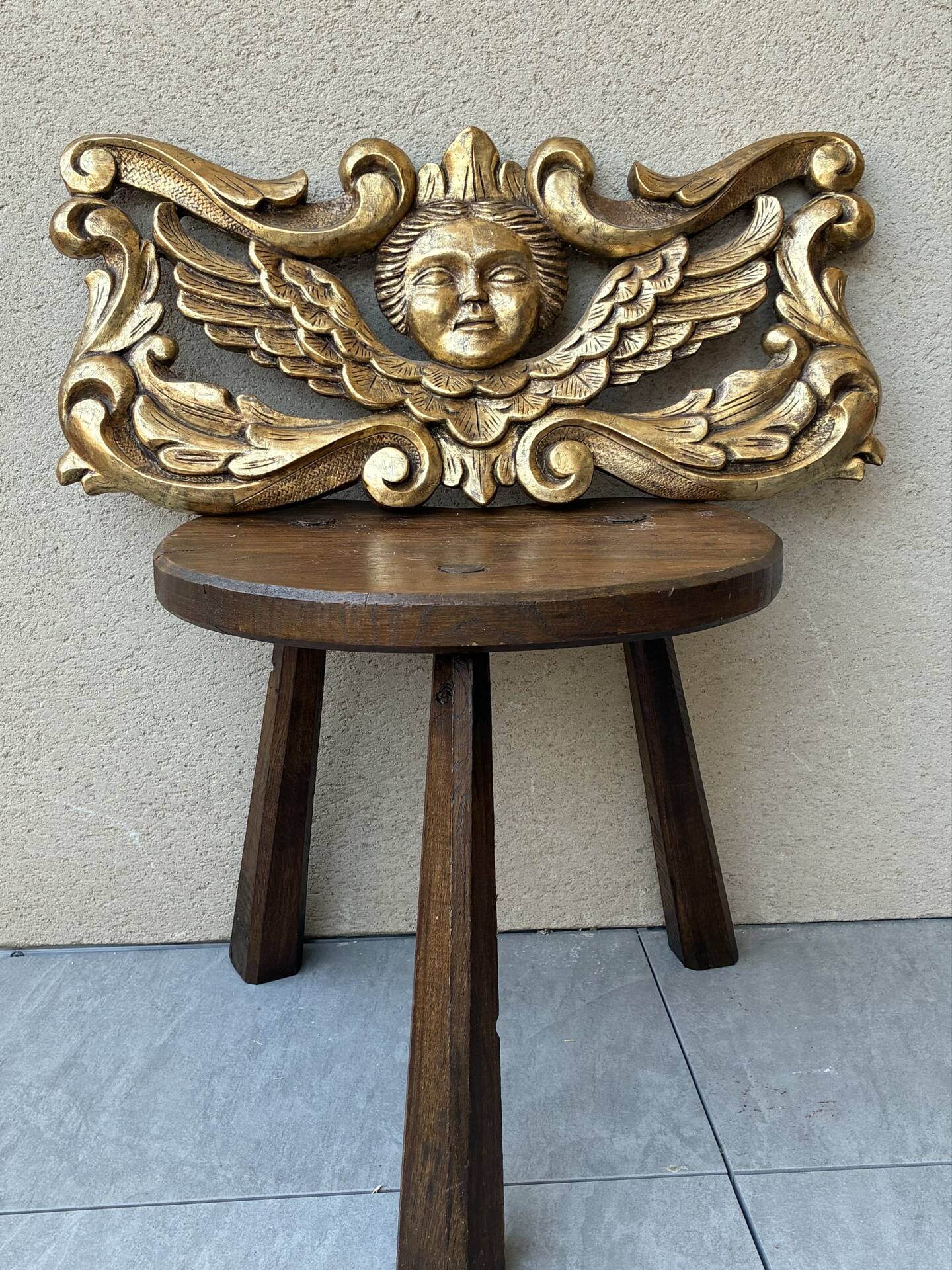 Italian bas-relief cherub