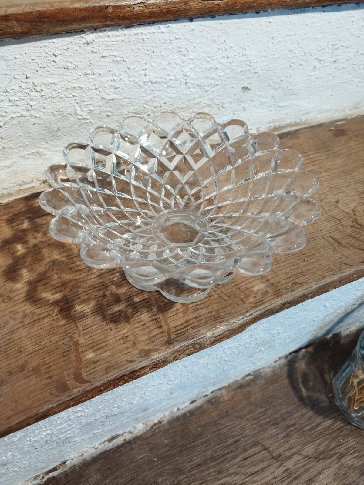 Antique Baccarat crystal fruit bowl