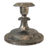 Bougeoir ancien argenté