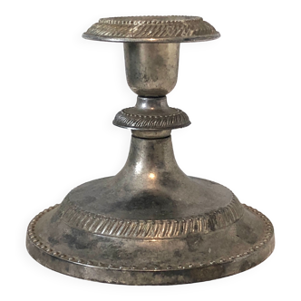 Antique silver candle holder