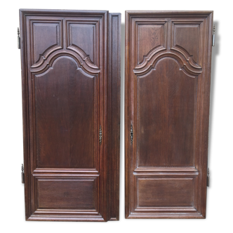 Door & contreporte oak from one of the castles of the Marquis in Anjou.