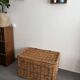 Large vintage wicker trunk