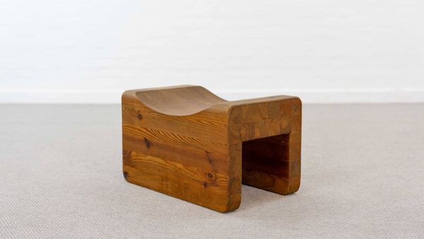 Tabouret Palle en pin, Suède, années 70