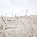 Plexiglas nesting coffee tables