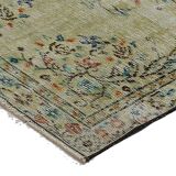 ONE-OF-A-KIND TURKISH HANDWOVEN VINTAGE RUG - RUSTIC VINTAGE CHARM 206X 109