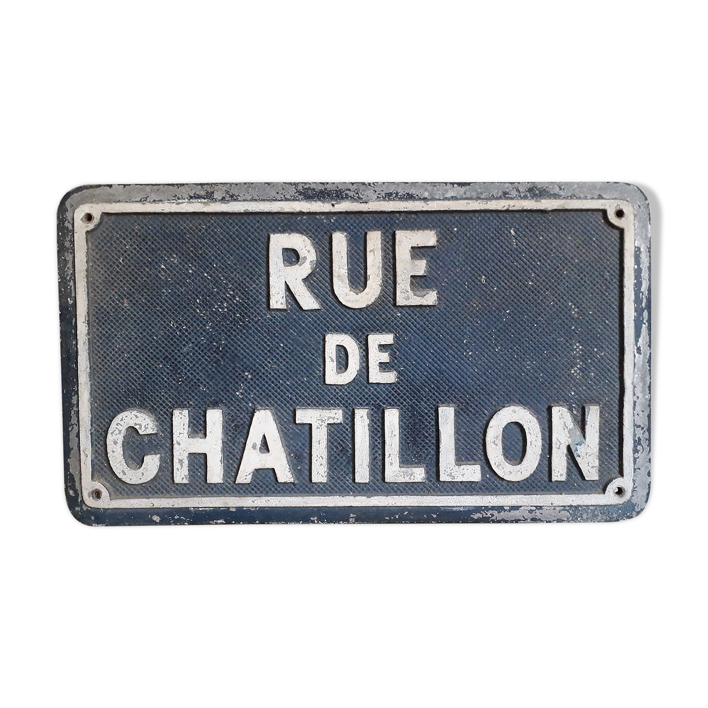 Plaque de rue ancienne fin 19ème