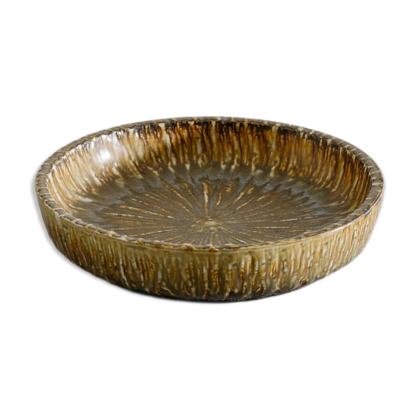 Large Vintage Swedish Ceramic "Rubus" Bowl by Gunnar Nylund, 1950s