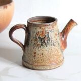 Vintage stoneware pottery, glazed ceramic jug by Jean Pierre Prudhomme.