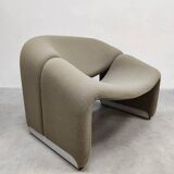 Set of 3 vintage Dutch design groovy chairs F598 'Wabi sabi'