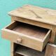 Pitch pine bedside table
