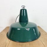 Large Industrial Green Enamel Factory Pendant Lamp, 1960s