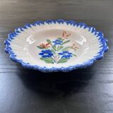 Assiette ancienne décor floral