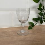 Verre à liqueur gravé