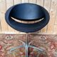 Set of 4 swivel shell chairs – 1980s – Karisma – Leather & Chrome metal