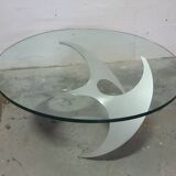 "Propeller" coffee table designed by Knut Hesterberg, Ronald Schmitt edition