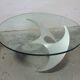 "Propeller" coffee table designed by Knut Hesterberg, Ronald Schmitt edition