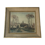 Painting landscape reproduction by Pissarro