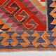 3x12 Kilim Red & Purple  Runner Rug, 102x355Cm