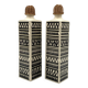 Mid-century set of 2 ceramic bottles, Staffel Limburg Germany, 1960s