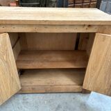 Brutalist solid oak sideboard