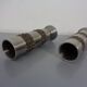 Brutalist German vases in stainless steel, 1960s, set of 2