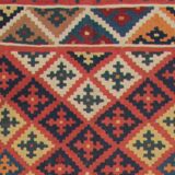 Handmade Vintage Kilim Runner Rug, Geometric Tribal Design 300 × 147 cm