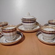 English porcelain cup service ROYAL CROWN DERBY 19th century