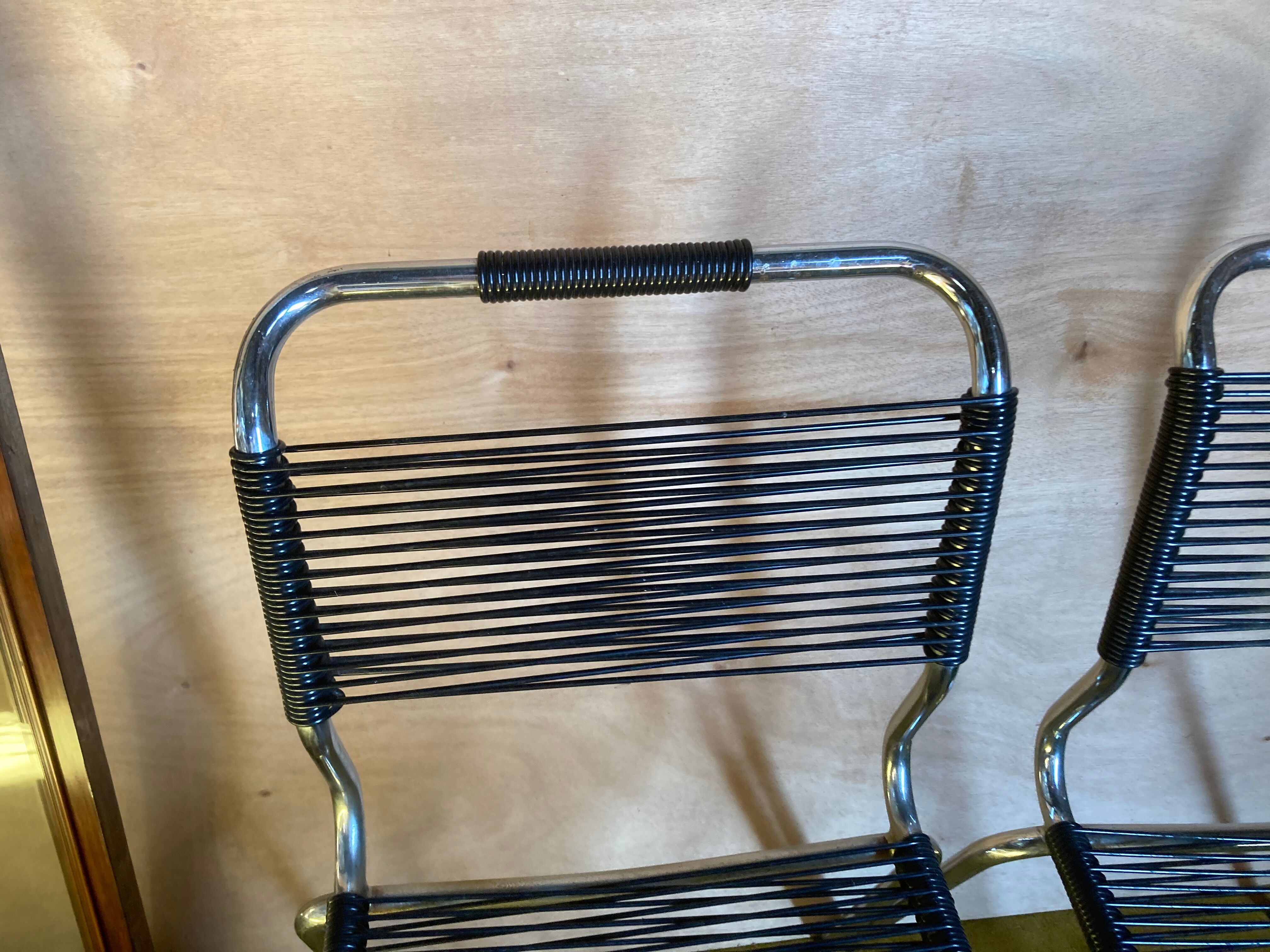 Paire de chaises scoubidou