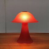 Vintage glass mushroom table lamp