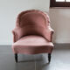 Fauteuil crapaud parme