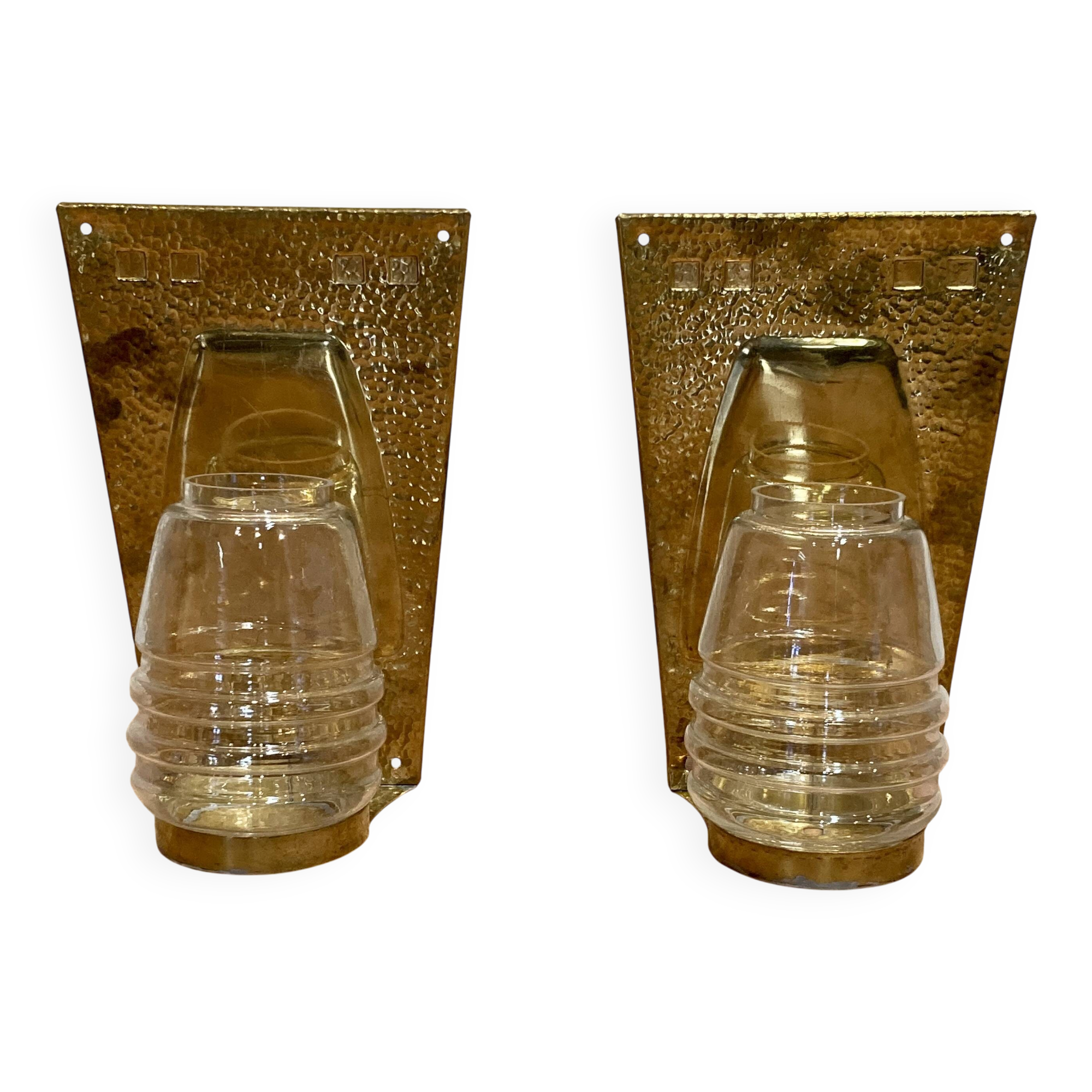Pair of scandinavian design candle holders 1960.