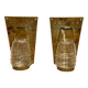 Pair of scandinavian design candle holders 1960.